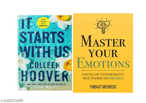 IT STARTS WITH US BY COLLEEN HOOVER + MASTER YOUR EMOTIONS BY THIBAUT MEURISSE