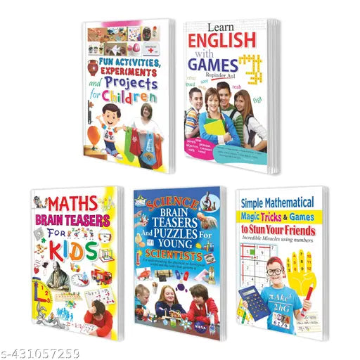 Learn English Books  Science Brain Books - Set of 5 Self-Improvement Books.