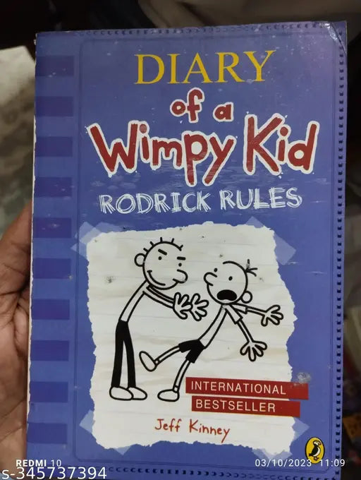 Dairy Of A Wimpy Kid :- Rodrick Rules (Book 2) (English  Paperback  Jeff Kinney)