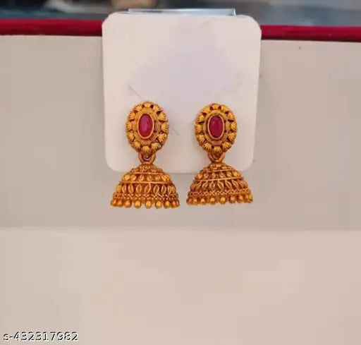 Earrings  Jumki  Jumka  Matt Finish  Jhumkhas