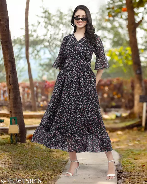 dress for women  women dress  printed dress  dress on lowest price  dresses  long dress  solid dress