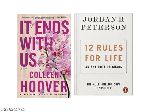 IT END WITH US BY COLLEEN HOOVER +12 RULES FOR LIFE AN ANTIDOTE TO CHAOSJORDAN B. PETERSON