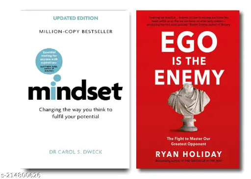 EGO IS THE ENEMY BY RYAN HOLIDAY + MINDSET BY  DR CAROL S  DWECK