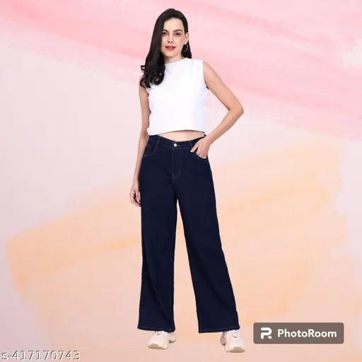 Woman Boot Leg Straight Jeans