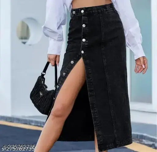 High Waist Woman stylish Denim Skirt