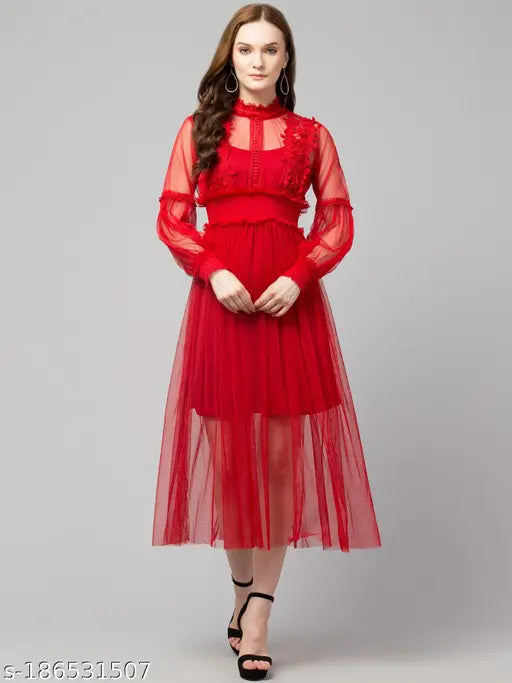 Trendy Lace Net Dresses