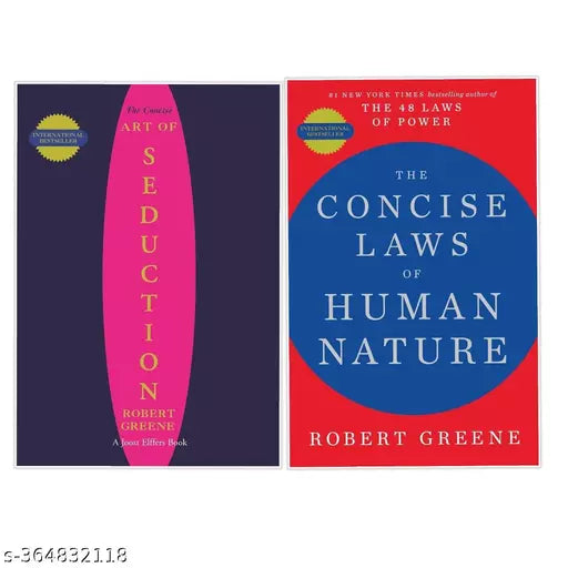 Set Of 2 BOOKS -The Art Of Seduction +  THE CONCISE LAWS OF HUMAN NATURE - Paperback