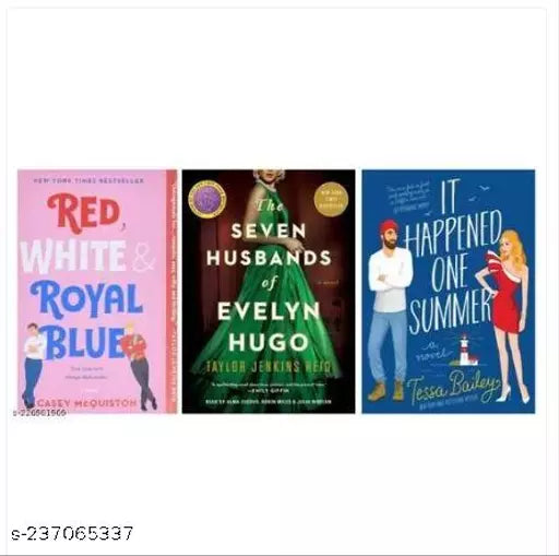 Red  White & Royal Blue + It Happened One Summer + The Seven Husbands of Evelyn Hugo (Casey McQuiston + Taylor Jenkins Reid + Tessa Bailey)