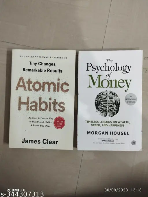 Best Combo Of 2 Book :- Atomic Habits + The Psychology Of Money (English  Paperback  James Clear  Morgan Housel)