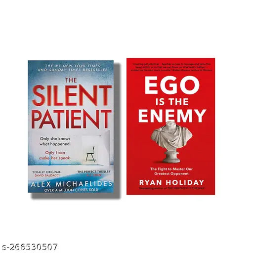 SILENT PATIENT BY ALEX MICHAELIDES + EGO IS THE ENEMY BY RYAN HOLIDAY
