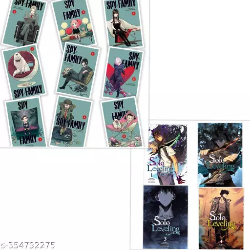 FAMOUS MANGA COMBO - SPY X FAMILY VOL 1 - 9 + SOLO LEVELING VOL 1 - 4