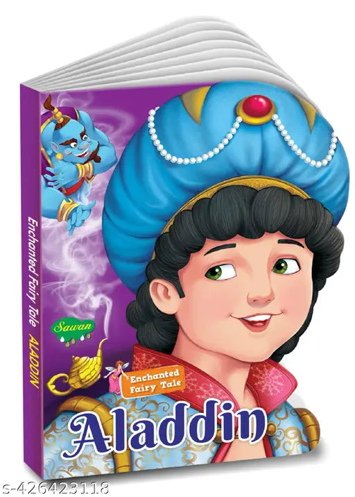 Die Cut Enchanted Fairy Tale Aladdin Book for kids : Die-cut children's book  Aladdin story book  Learning board book  Shaped board book for kids.