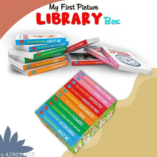 My First Complete Learning Library : Boxset Of Board Books For Children  Toddler board book set  Early learning book set of 10 books (Board book  Sawan)