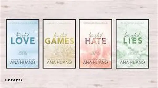 4 Books of combo LOVE + HATE + GAME + LISE ( English  Paperback) Twisted set Bestseller