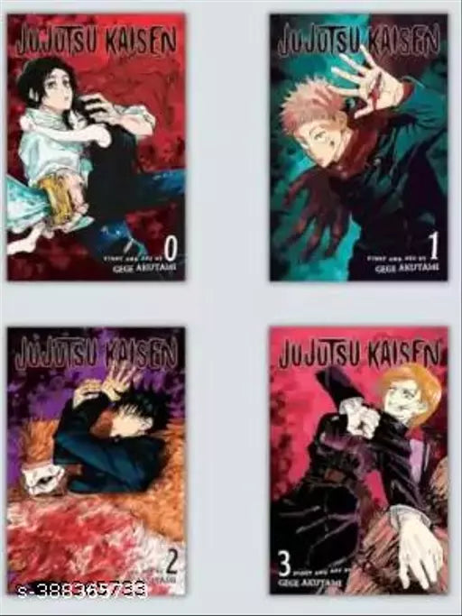 Jujutsu Kaisen  Vol.0 & Vol. 1 & Vol. 2 & Vol. 3 (Manga)  (Paperback  Akutami gege
