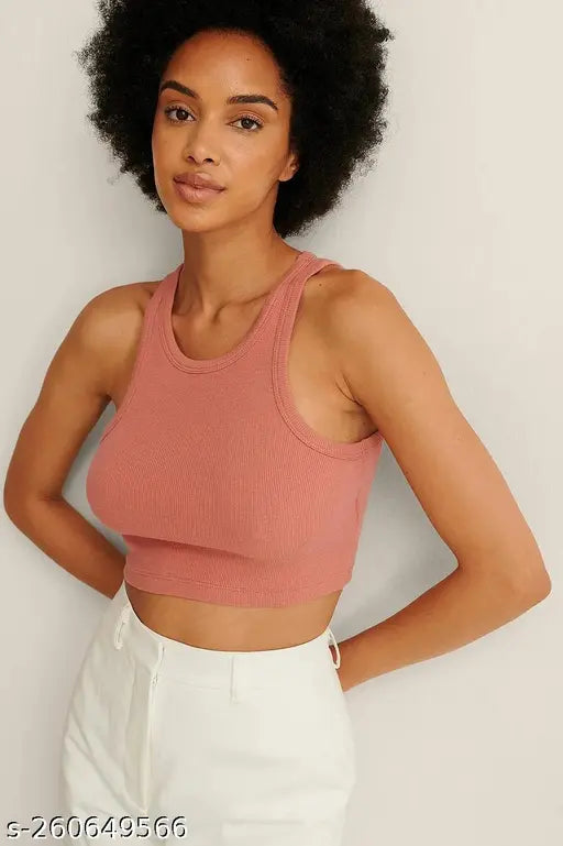 SUTBIT Women Round Neck Tank Top