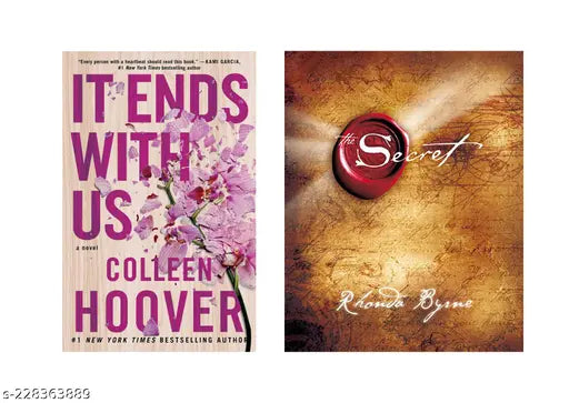 IT END WITH US BY COLLEEN HOOVER +THE SECRET BY RHONDA BYRNE
