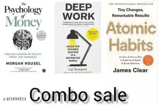 PSYCHOLOGY OF MONEY+DEEP WORK+ATOMIC HABITS