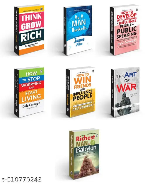 The Complete Success Blueprint : 7 Classic Books for Personal Growth & Financial Mastery - Classic English Novel  Think & Grow Rich  The Art of War  How to Win Friends & More