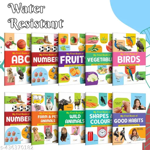 Ukg Class Picture Book With  10 Topics : ABC  Numbers  Fruits  Vegetables  Birds  Flowers  Farm & Pet Animals  Wild Animals  Shapes & Colours and Good Habits