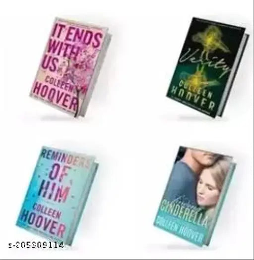 It Ends With Us+Verity+Reminders of Him+Finding Cinderella (English  Paperback  Hoover Colleen) (4 BOOKS COMBO)
