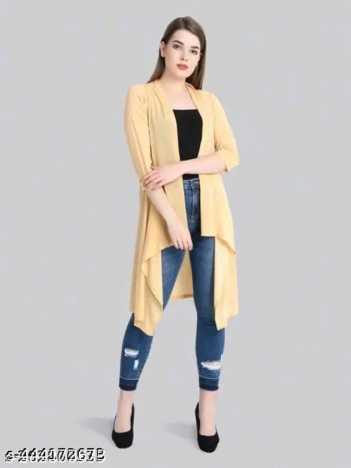 HF plain cream malai long shrug