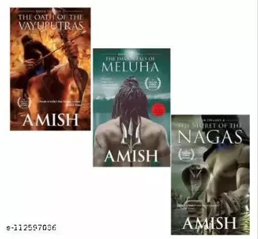 Combo Of 3 Amish - Meluha + Nagas+Vayuputras 