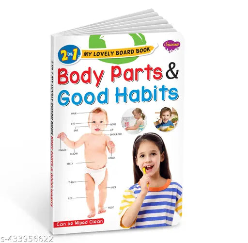 Body Parts and Good Habits Book : Parts of Body Book  Board Books for Kids  Good Habits Book - Books for Kids