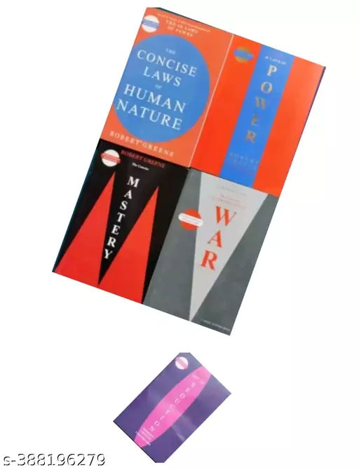 Concise Combo Of 5 Books :- Human Nature +  48 Laws Of Power + Art Of Seduction + Mastery + War (English  Paperback  Robert Green)