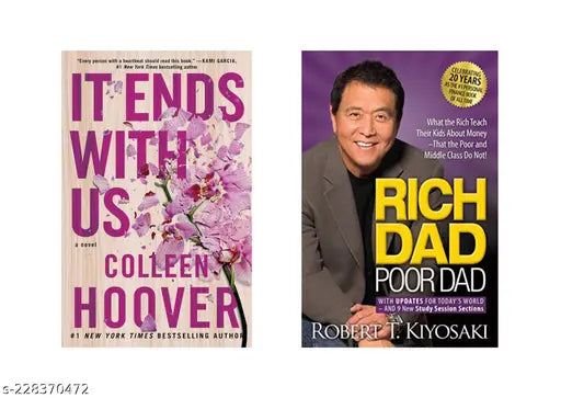 IT END WITH US BY COLLEEN HOOVER +RICH DAD POOR DAD BY ROBERT KIYOSAKI