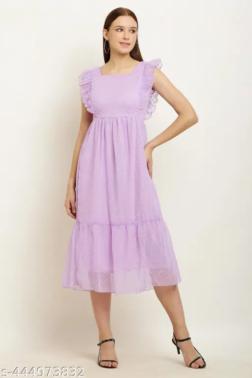 HF polka dot lavendar dress