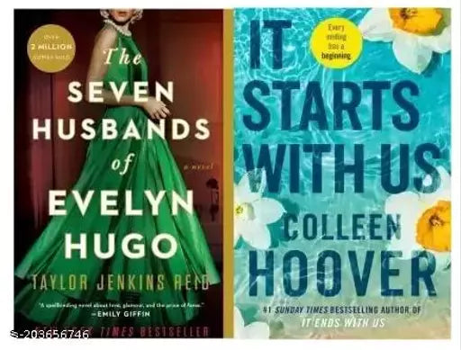 Seven Husband + It Start With Us (2BOOKS COMBO) (Paperbackr  Taylor Jenkins Reid  Colleen Hoove)