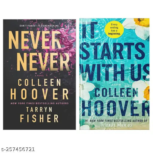 NEVER NEVER  BY COLLEEN HOOVER + IT STARTS WITH US BY COLLEEN HOOVER