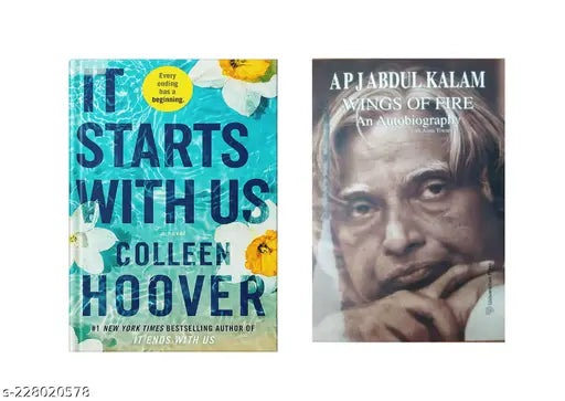 IT STARTS WITH US BY COLLEEN HOOVER +WINGS OF FIRE AN AUTOBIOGRAPHY BY APJ ABDUL KALAM
