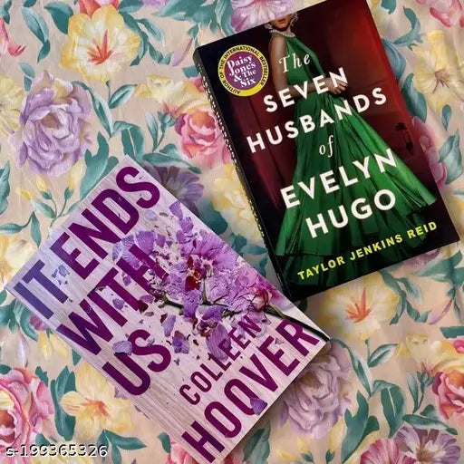 THE SEVEN HUSBANDS OF EVELYN HUGO by TAYLOR JENKINS REID + IT ENDS WITH US by COLLEEN HOOVER