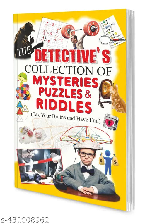 The Detective Collection of Mysteries  Puzzles & Riddles book : Puzzles activity books  Activity book for kids  Brain Teasers Book  Fun activity Book