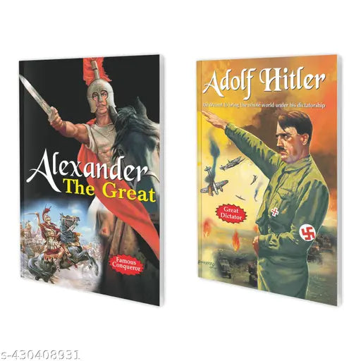 Biographies Of Great Personalities - Alexander the Great and Adolf Hitler book for kids : Book of great leaders  Learning book for kids  Educational learning book - Pack of 2 book for kids.