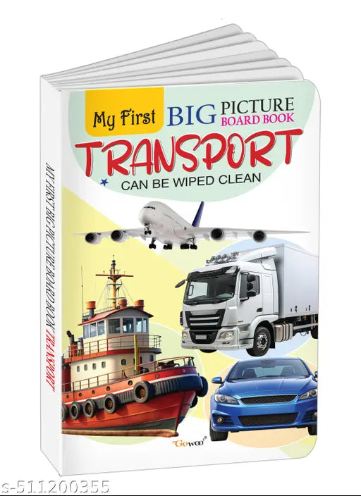 My First Big Picture Board Book Transport : Attractive board books for toddlers  Toddler developmental board book  Educational books for young children