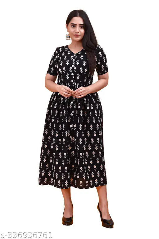 Latest fashionable Cotton Printed Stylish Kurti For Women