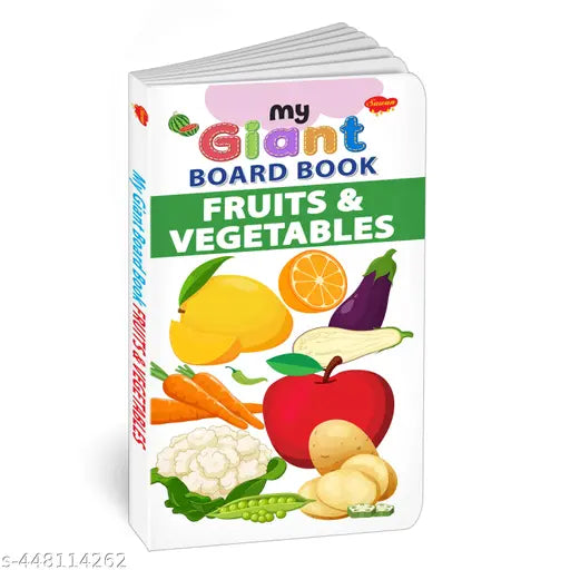 My Giant Board Book : Fruits and Vegetables - Picture book for preschoolers  Educational book for kids  Early learning board book