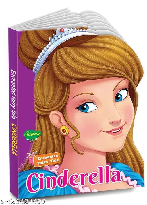 Die Cut Enchanted Fairy Tale Cinderella Book : Die-cut fairy tale books  Children's die-cut book  Story book for kids  Learning board book  Shaped board book for kids.