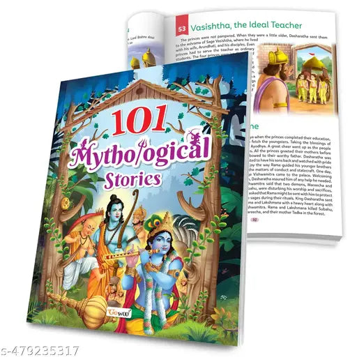 Mythology Adventures for Young Minds :- 101 Mythological Stories for Kids (Paperback) (Ages 3-12) : Exciting and Educational Myths for kids  Children learning bedtime stories  Fun educational stories
