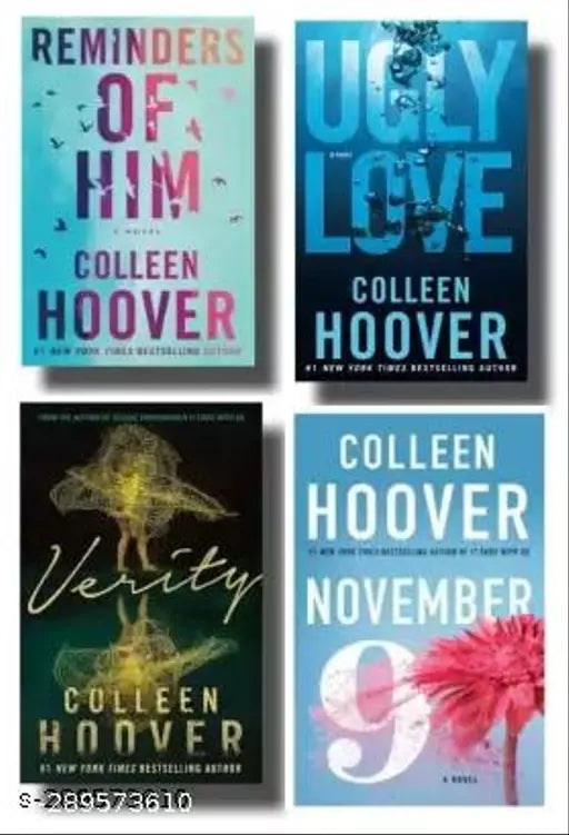 Reminder of him + Verity + Ugly love + 9 November  (SET OF 4 BOOKS)  (Paperback  Colleen hoover)