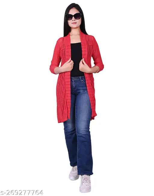 Woman Long Shrug