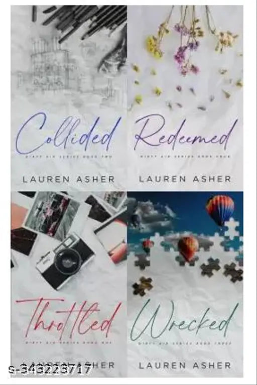 Dirty Air Series Bestseller Combo ( Collided + Redeemed + Throttled + Wrecked )  (English  Paperback  Lauren Asher)