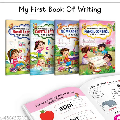 Creative Writing Workbook for Young Learners : Handwriting workbook  Learning to write for kids  Pencil control workbook - Combo of 4 books