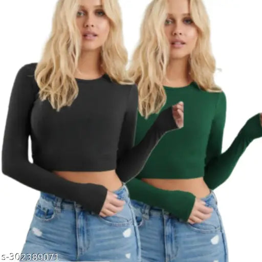 Combo Roundneck Full Sleeve Top