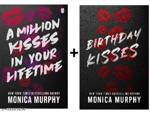 Set Of 2 Book :- A Million Kisses In Your Lifetime + Birthday Kisses (English  Paperback Monica Murphy)