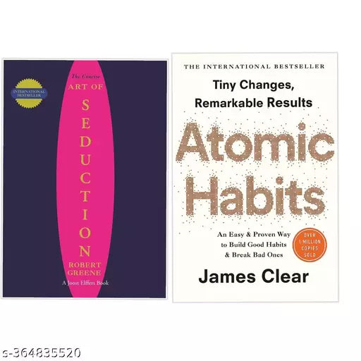 Set Of 2 BOOKS - The Art Of Seduction + Atomic Habits - Paperback