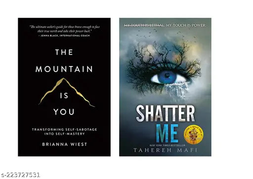 THE MOUNTAIN IS YOU BY BRIANNA WIEST  + SHATTER ME  BY TAHEREH MAFI